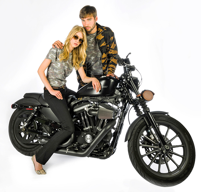 Couple with Motorcycle